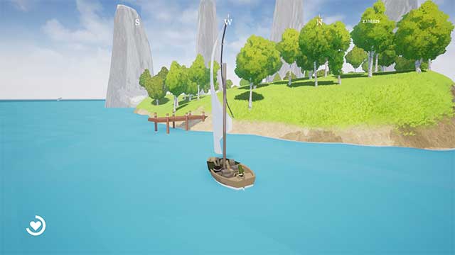 Trade Sails is a relaxing ocean-based adventure simulation game