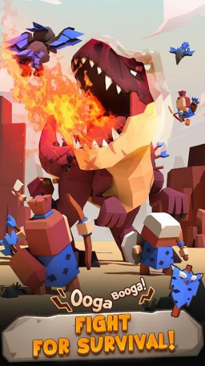 Fight for survival in Dino Clash Tribal War