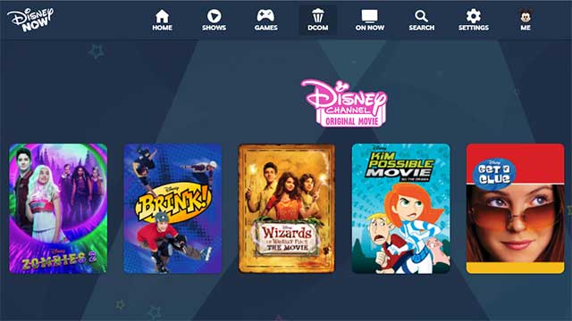 Disney Now also allows online viewing of classic Disney animated movies