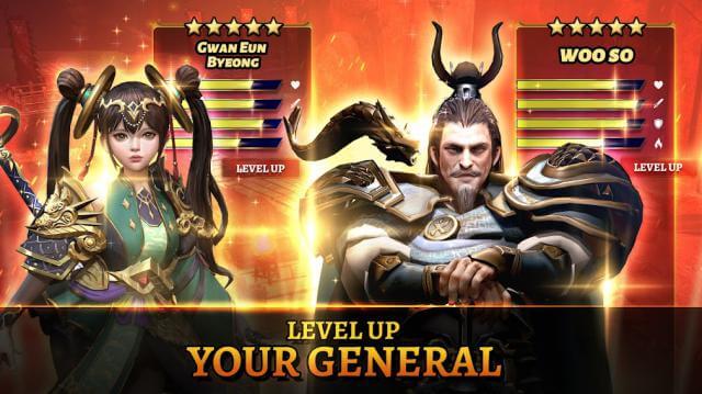Level up generals
