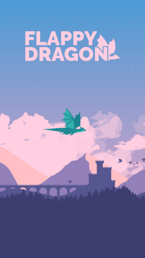 Controlling the dragon cycle through a magical, magical world in Flappy Dragon