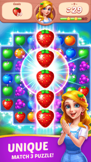 Fruit Diary is a fun and novel fruit match-3 game