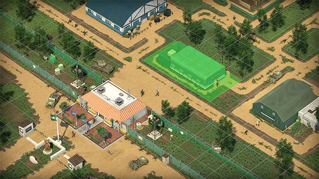 Build army barracks and manage from A-Z in the simulation game One Military Camp 
