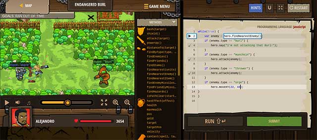 CodeCombat will take students in a fantasy role-playing video game
