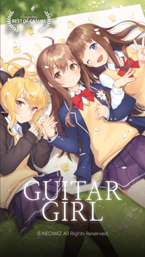 Guitar Girl is a guitar music game with beautiful graphics