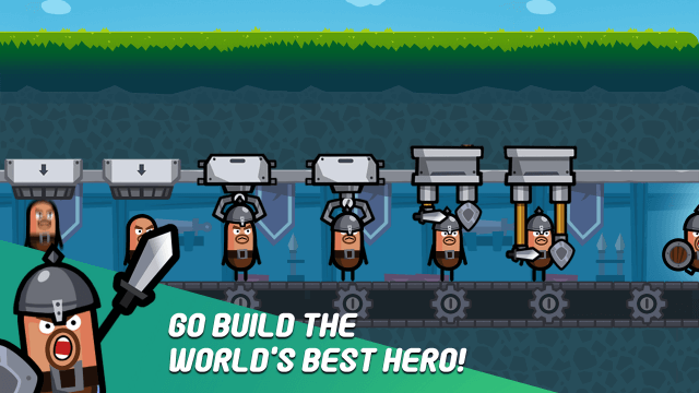 Manage your factory and create top good heroes. Hero Factory in-game world