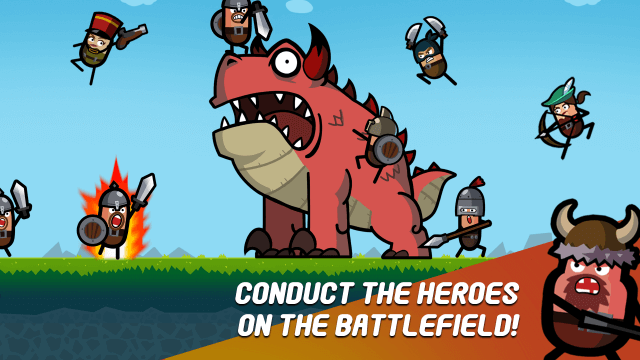 Development deploy heroes to the battlefield and defeat monsters