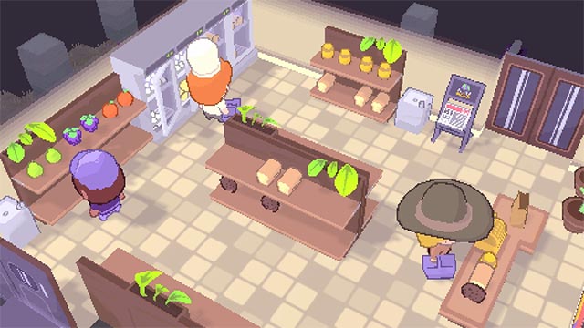 Super Mini Mart features interactive gameplay and colorful 3D pixel graphics