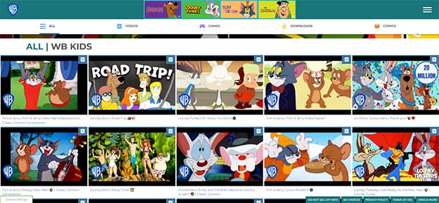 WB Kids Go helps you watch familiar cartoons online for free