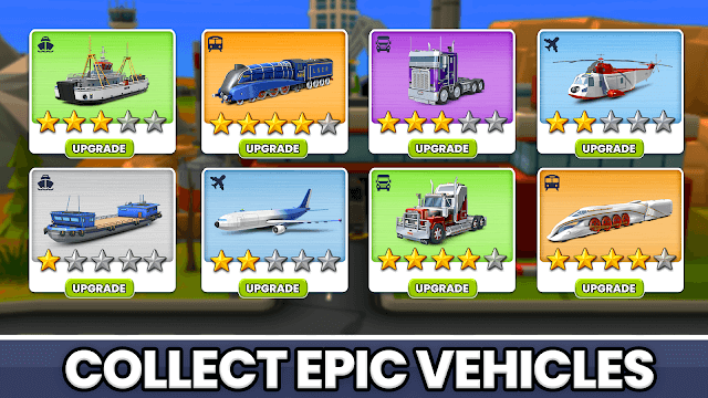 Collect a variety of vehicles