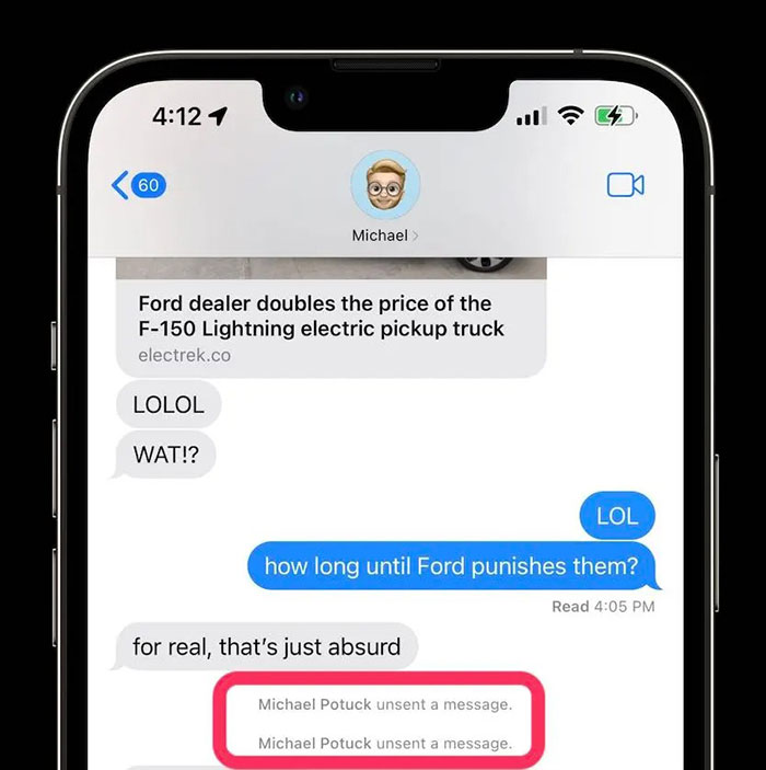 Hướng dẫn thu hồi tin nhắn iMessage trên iOS 16