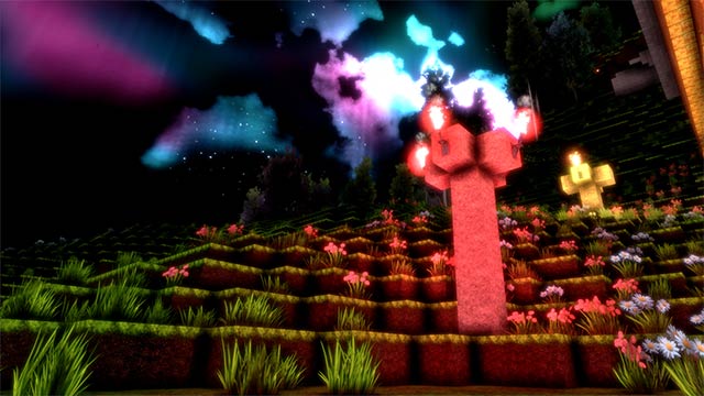 Build creative blocky worlds while playing Cyube VR