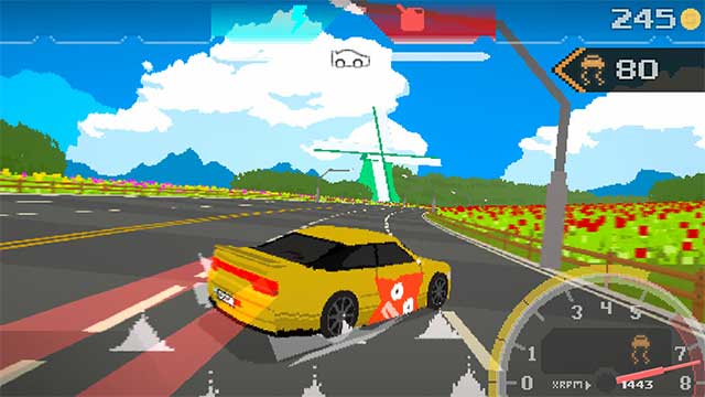 Neodori Forever is a game Attractive classic racing with different Pixel 3D graphics 