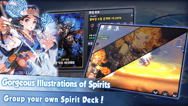 Pixel Fantasia thanks to its beautiful illustrations of Spirits, lets you create new groups unique