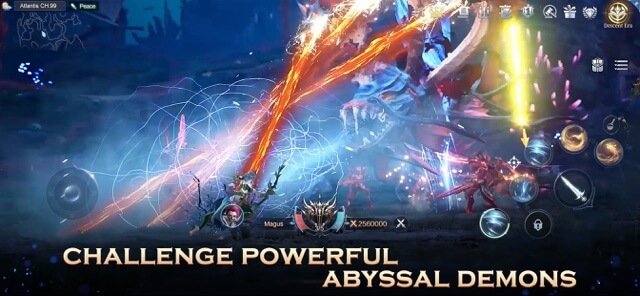 Challenge the demons from the powerful abyss in MU ORIGIN 3 game 