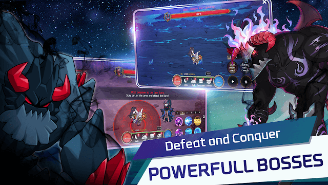 Defeat and conquer powerful bosses