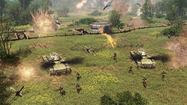 Men of War II's gameplay is a mix of Men of War II. real-time strategy, simulation and action
