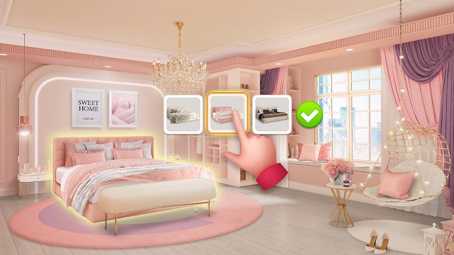 Decorate your dream house. friends in the game Sweet Home : Design & Blast