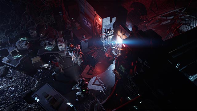 Attempt to survive the brutal alien battle in Aliens: Dark Descent game