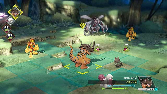Enjoy tactical RPG battles with over 100 Digimon