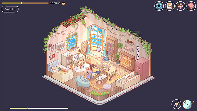 Cozy Time simulates a virtual apartment for you to work and study or rest without being disturbed