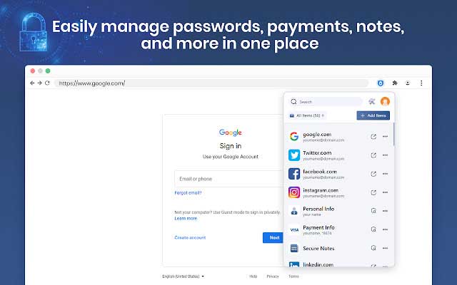 Free, easier and safer password manager with DualSafe
