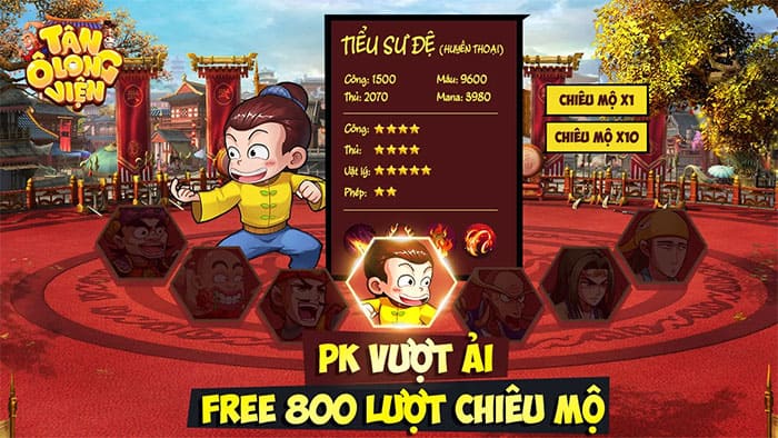 Game thẻ tướng chiến thuật siêu hấp dẫn Tân Ô Long Viện cho Android