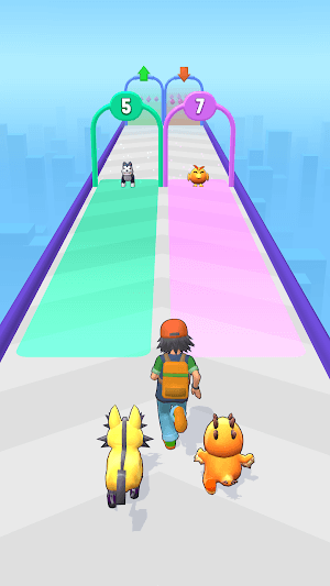 Pocket Monsters Rush is a cool Pokemon themed runner game