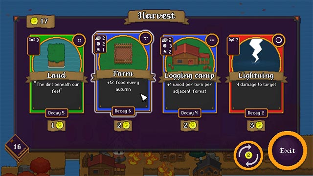Game These Doomed Isles offers you a diverse card system with many possible endings. combination
