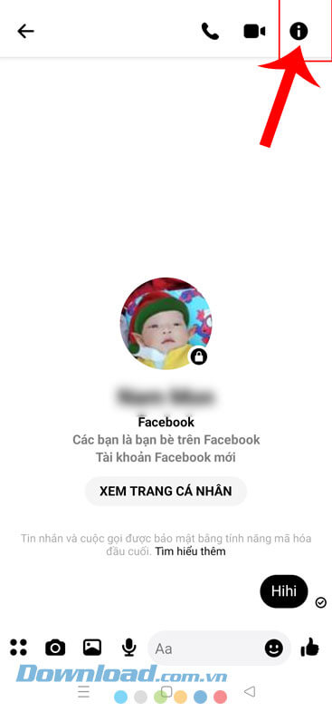 Nhấn vào biểu tượng "!"