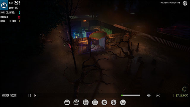 Game Horror Tycoon đòi hỏi sự sáng tạo và chiến lược toàn diện của người chơi