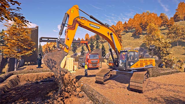 Khám phá sức mạnh của hơn 70 loại máy móc, phương tiện xây dựng đời mới trong Construction Simulator game