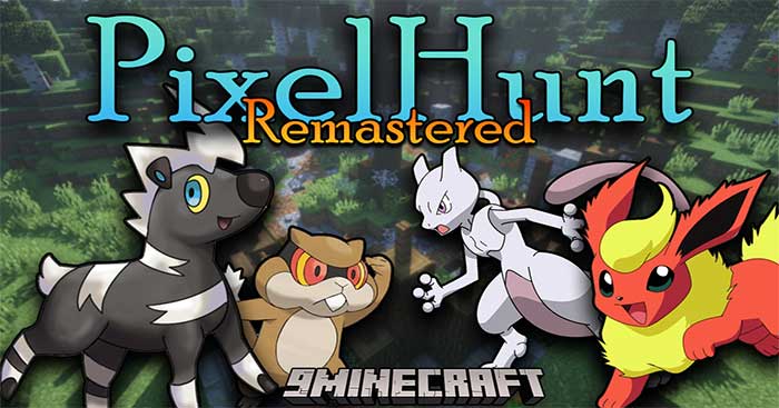 Pixelhunt Remastered Mod - Mod Săn Pokemon Trong Thế Giới Minecraft