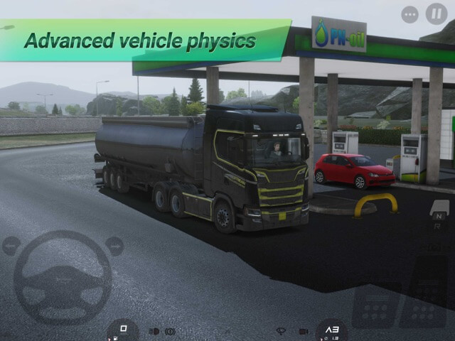 Various types of trucks for you to drive, with realistic physics realistic