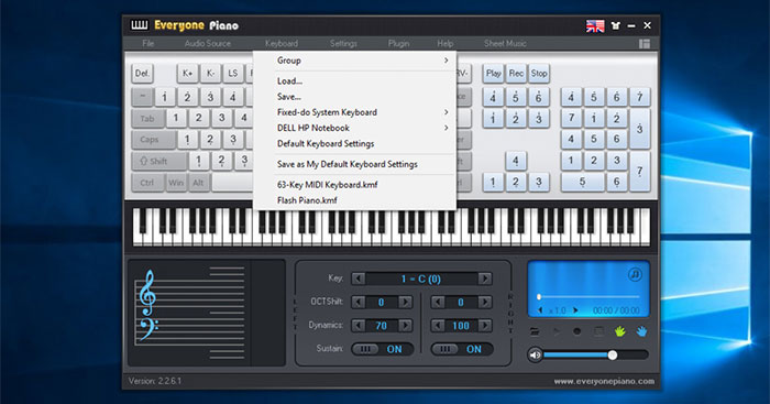 Tải miễn phí Everyone Piano: Phần mềm chơi piano trên máy tính