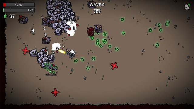 Play as a potato sniper to step into the arena full of hostile aliens