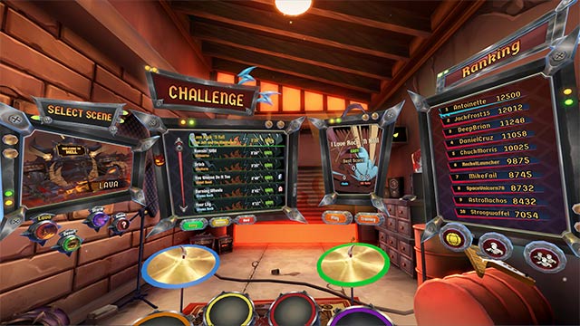 Cạnh tranh với bạn bè bằng điểm số ấn tượng trên bảng xếp hạng game Drum Rock