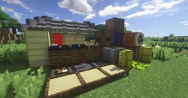 Bản Minecraft Mod này có đầy đủ item theo phong cách Nhật Bản, Teishoku, sushi,...