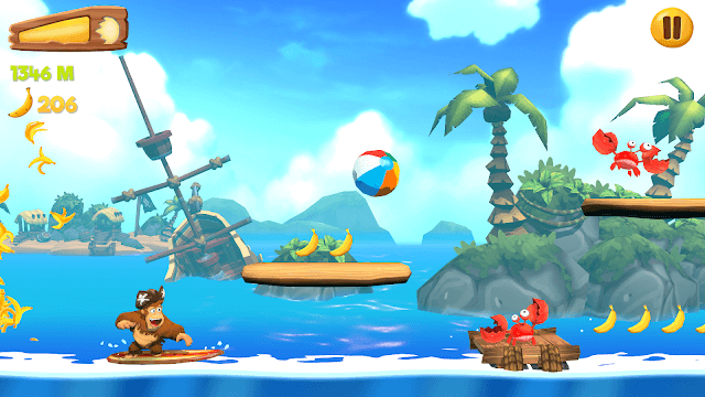 Adventure with monkey in all new environments in Banana Kong 2
