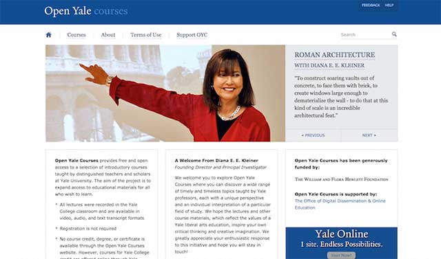 All courses are taught by professors. distinguished students and scholars at Yale University