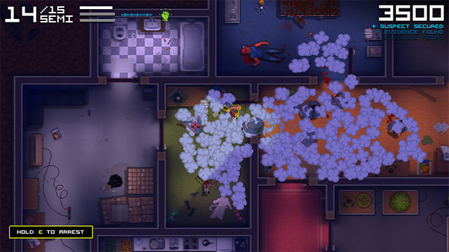 Combine stealth action with top-down shooter skills to shut down criminals