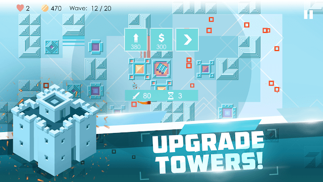 Upgrade your towers to attack enemies in Mini TD 2