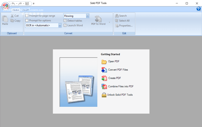 Solid PDF Tools' interface