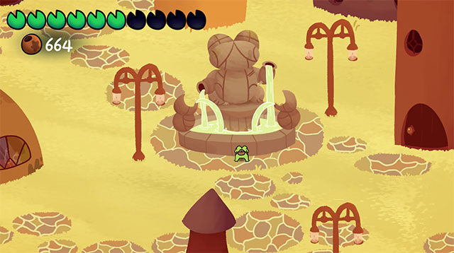 Game Frogsong has 100% hand-drawn graphics, extremely detailed with bright tones