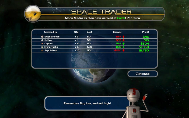 Space Trader: Merchant Marine với các giao dịch mua bán