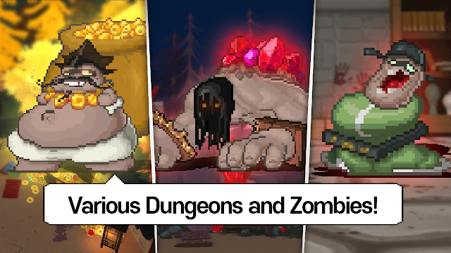 Different dungeons and zombies