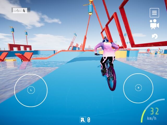 Testing out your driving skills you go through many different locations in the game Descenders