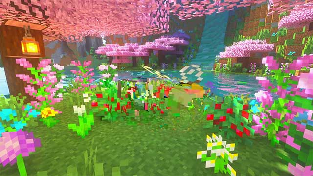 Cherry Blossom Grotto Mod will add 1 new biome to Minecraft world