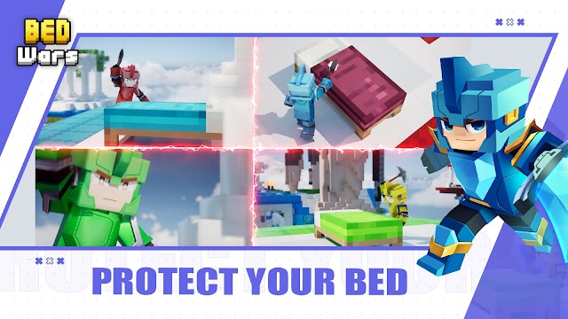 Defend your bed, destroy your opponent's bed