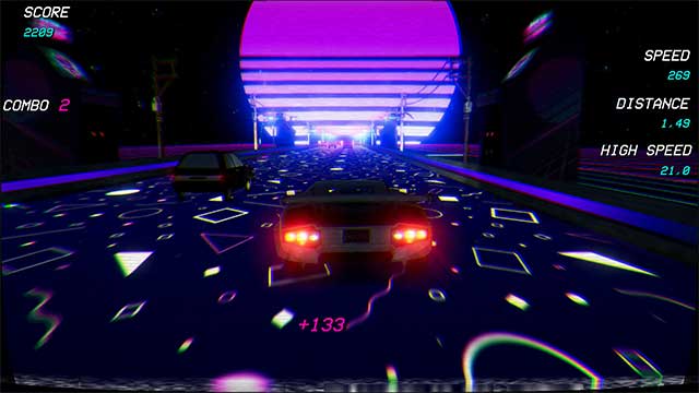 This speed game is inspired by speed. 80s inspired